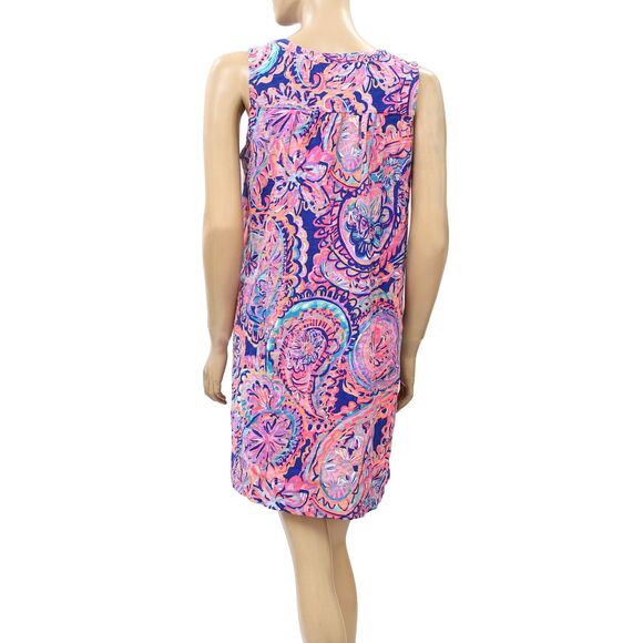 Lilly Pulitzer Dev Tank Mini Dress Paisley Printed Cotton Resort S NEW 230699 - Picture 6 of 7